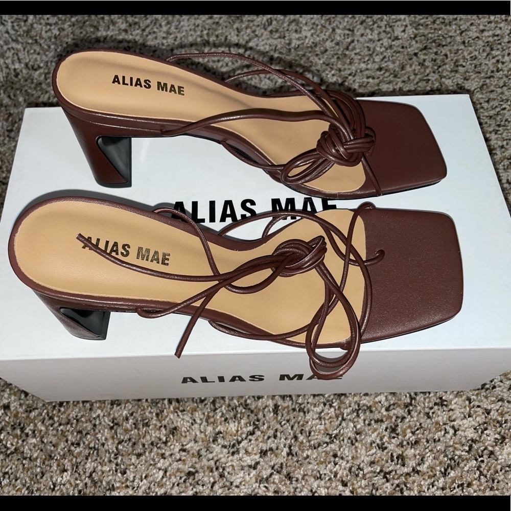 Chocolate Leather heels